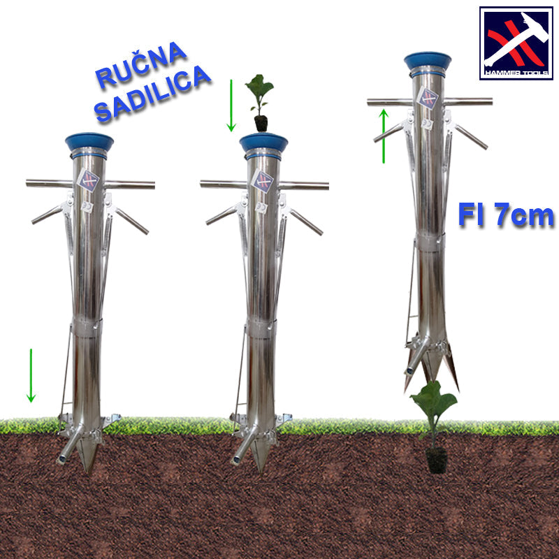 Vrhunski ročni sadilnik za zelenjavo, sadike in rože - Hammer Tools