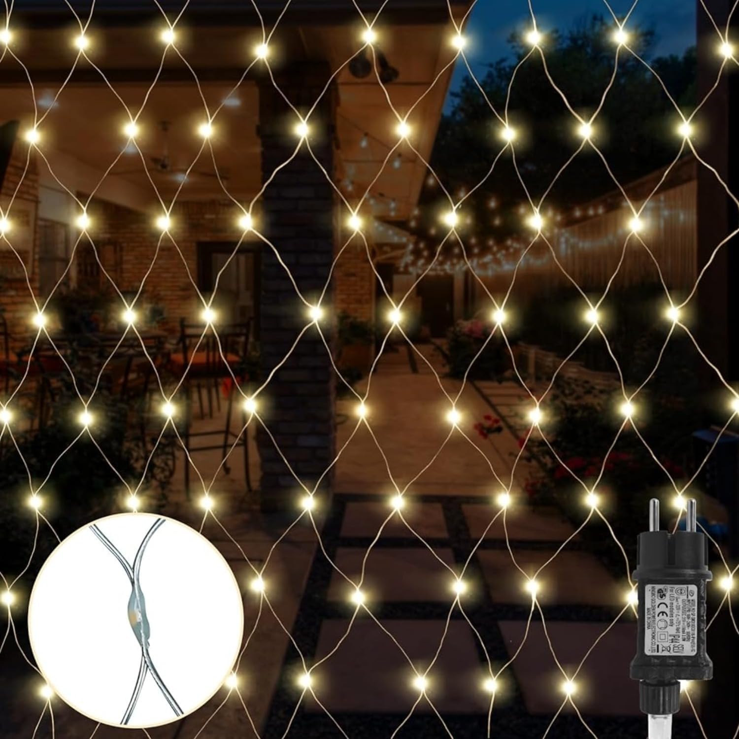 LED LUČI MREŽA 3X2M/3X3M