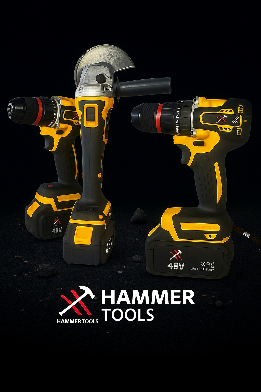 HAMMER TOOLS 4v1 Set - 4x48V 5Ah Li-Ion