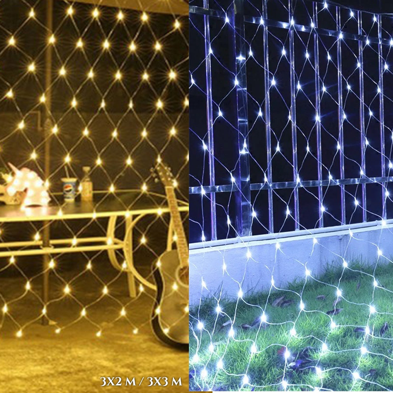LED LUČI MREŽA 3X2M/3X3M
