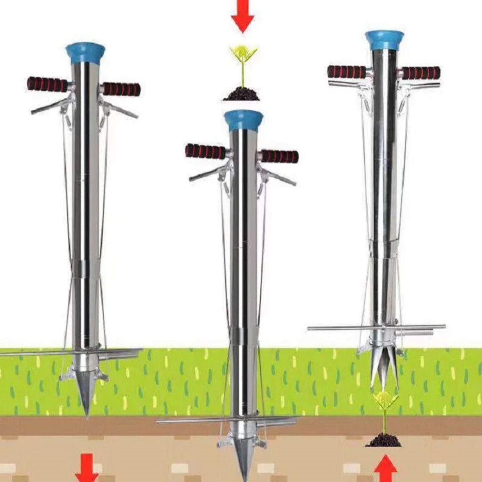 Vrhunski ročni sadilnik za zelenjavo, sadike in rože - Hammer Tools