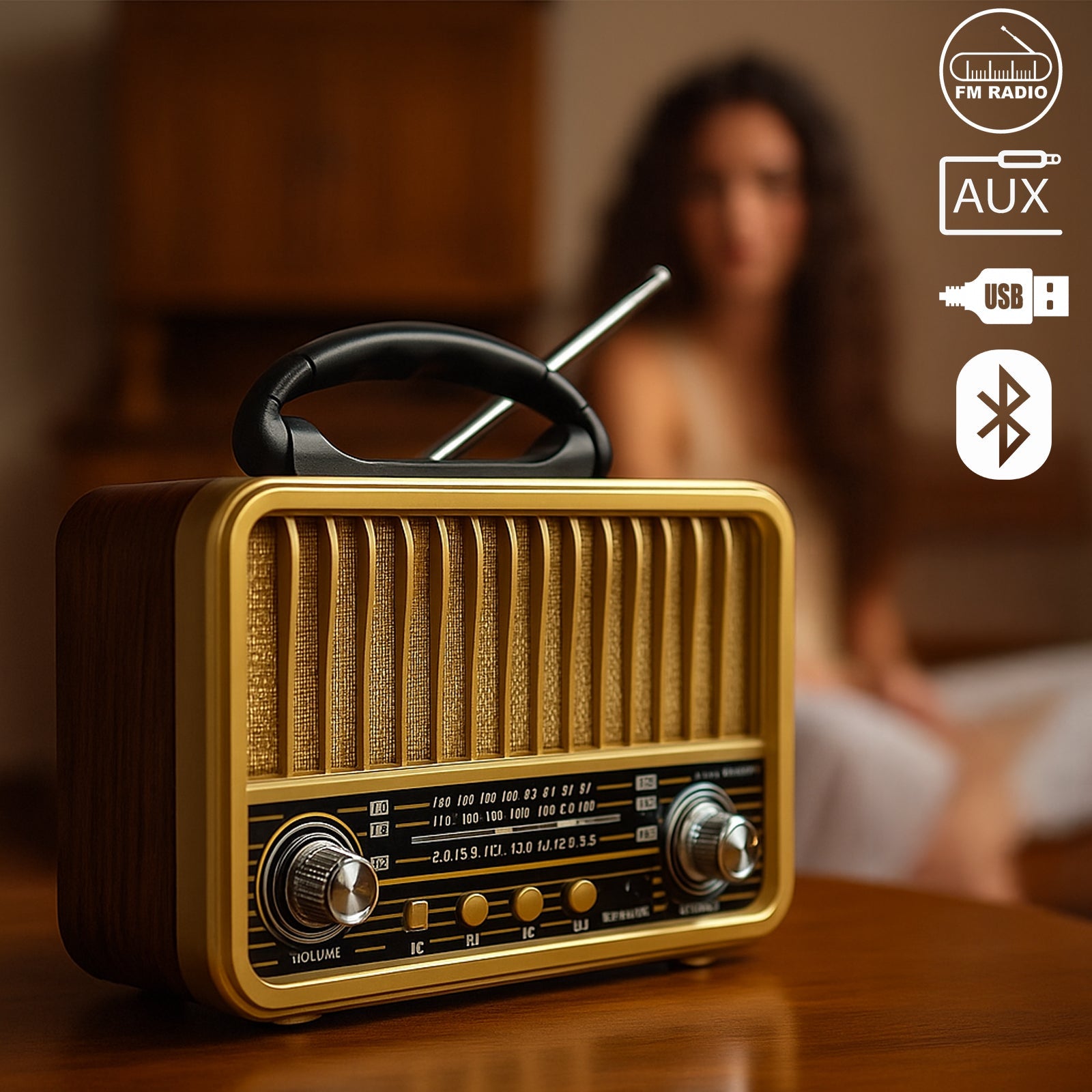 Retro Bluetooth radio NA295