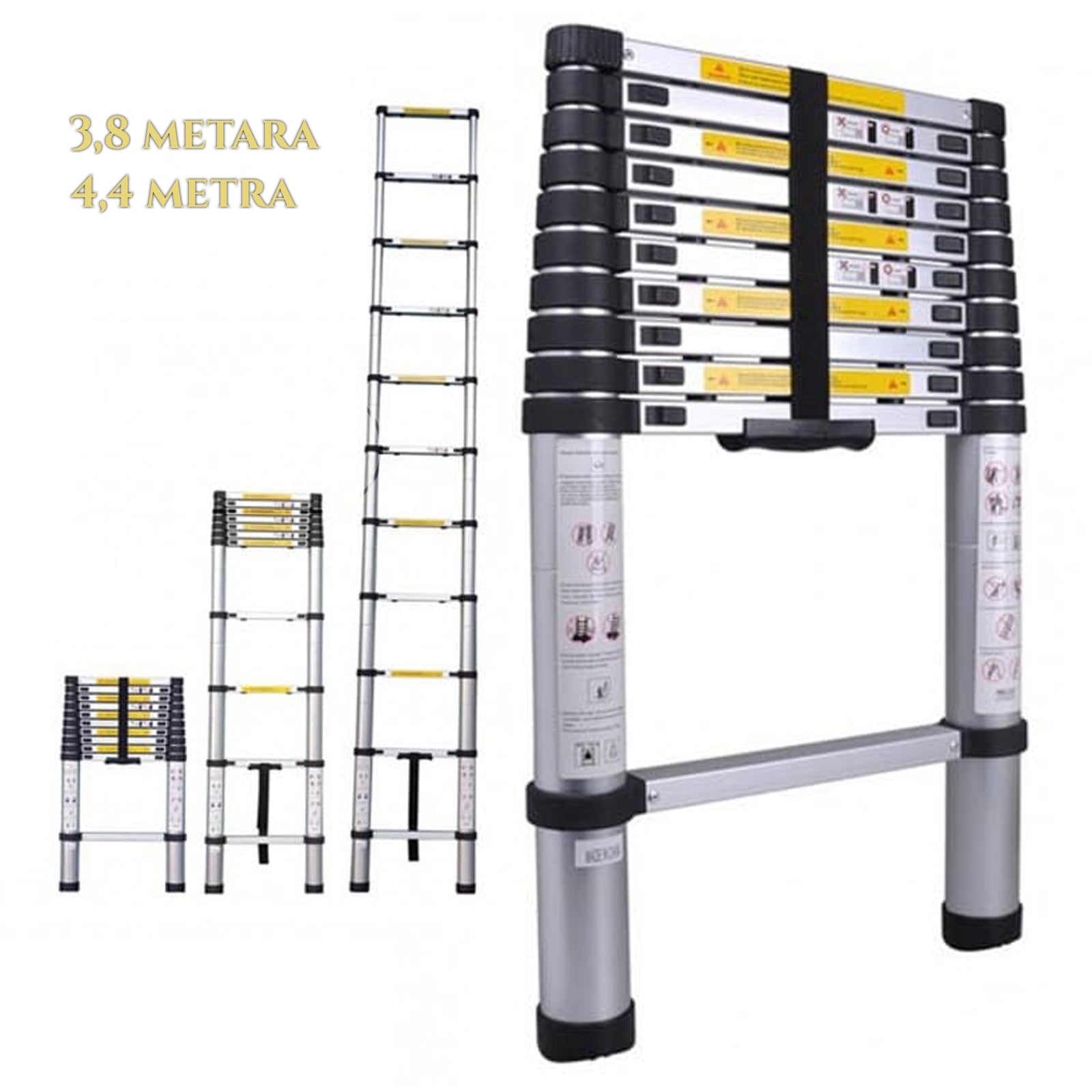 SUPER TELESKOPSKA ALUMINIJASTA LESTEV