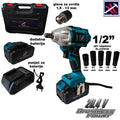 Akumulatorski izvijač Hammer Tools, 2 litij-ionski bateriji + vrtalna glava 1,5–13 mm + 5 nastavkov 18, 19, 20, 21, 22 mm