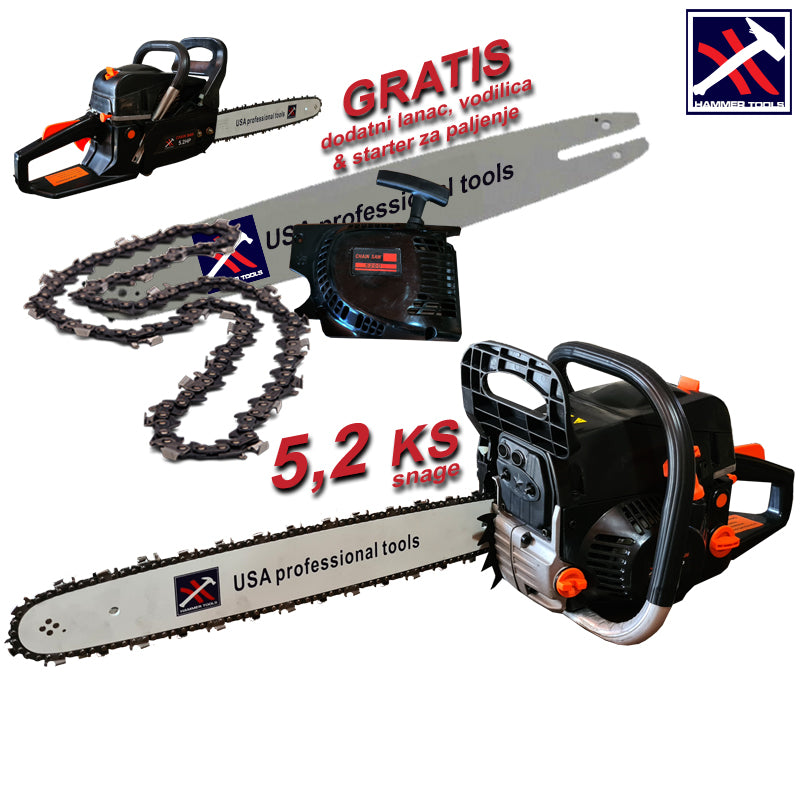 MOTORNA ŽAGA 5,2 KM Kladivo Orodje