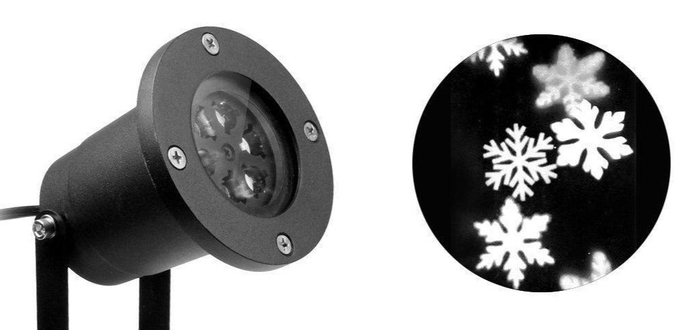 Laserski projektor za okraševanje z motivom SNEG