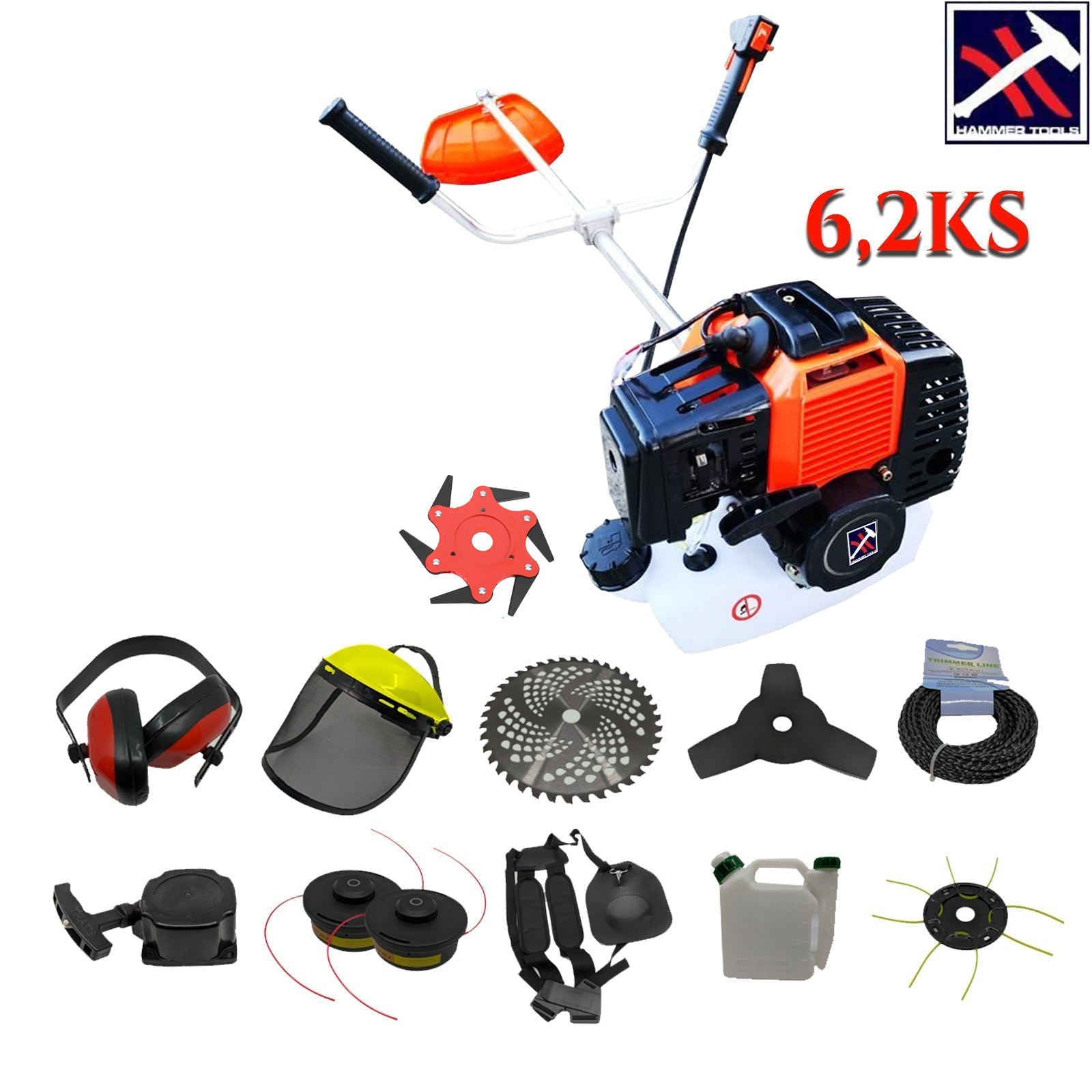 NINJA TRIMER S FULL EQUIPMENT 6.2HP