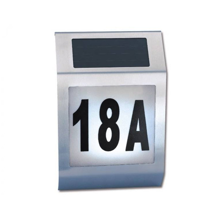 Solarna LED svetilka s hišno številko