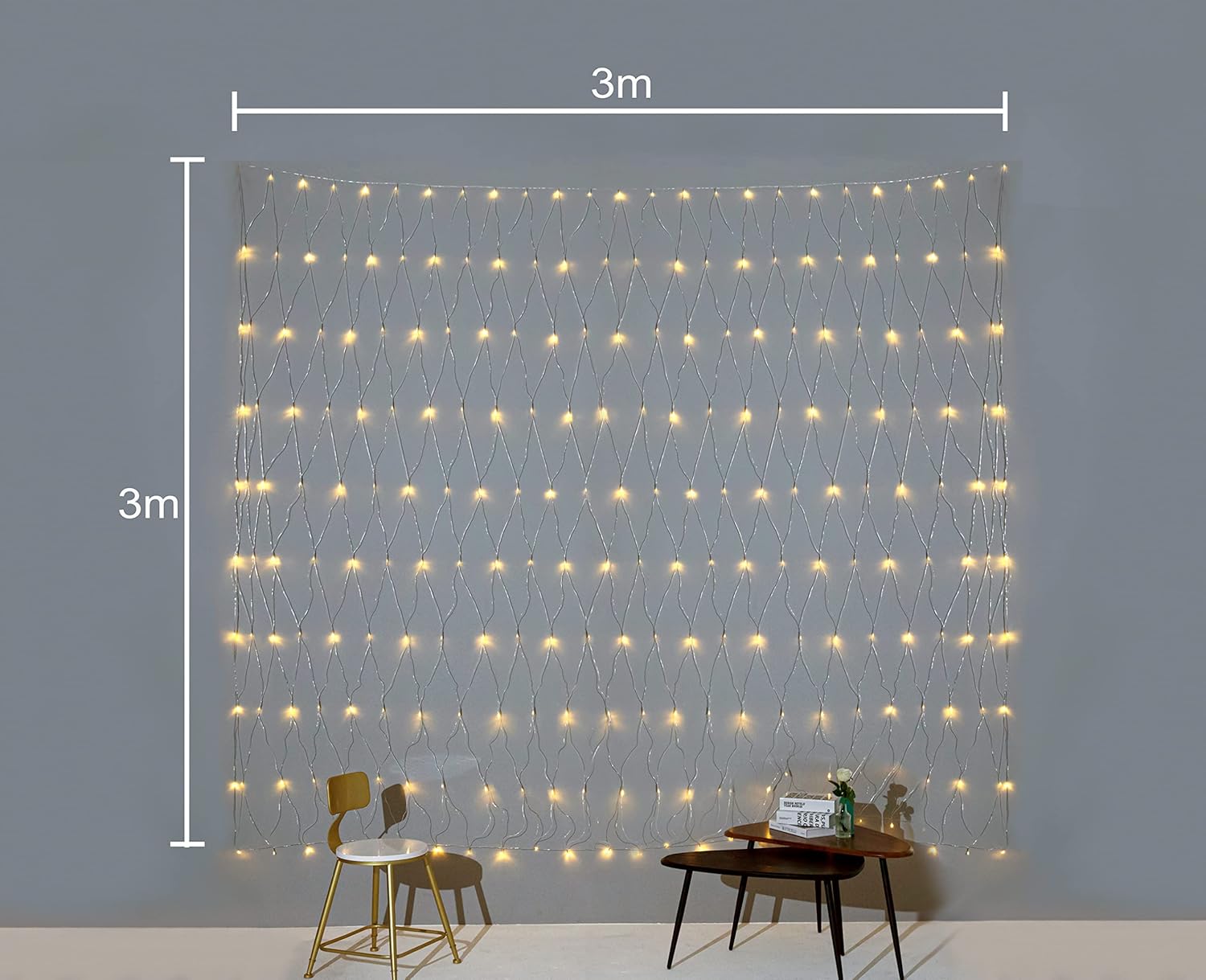 LED LUČI MREŽA 3X2M/3X3M
