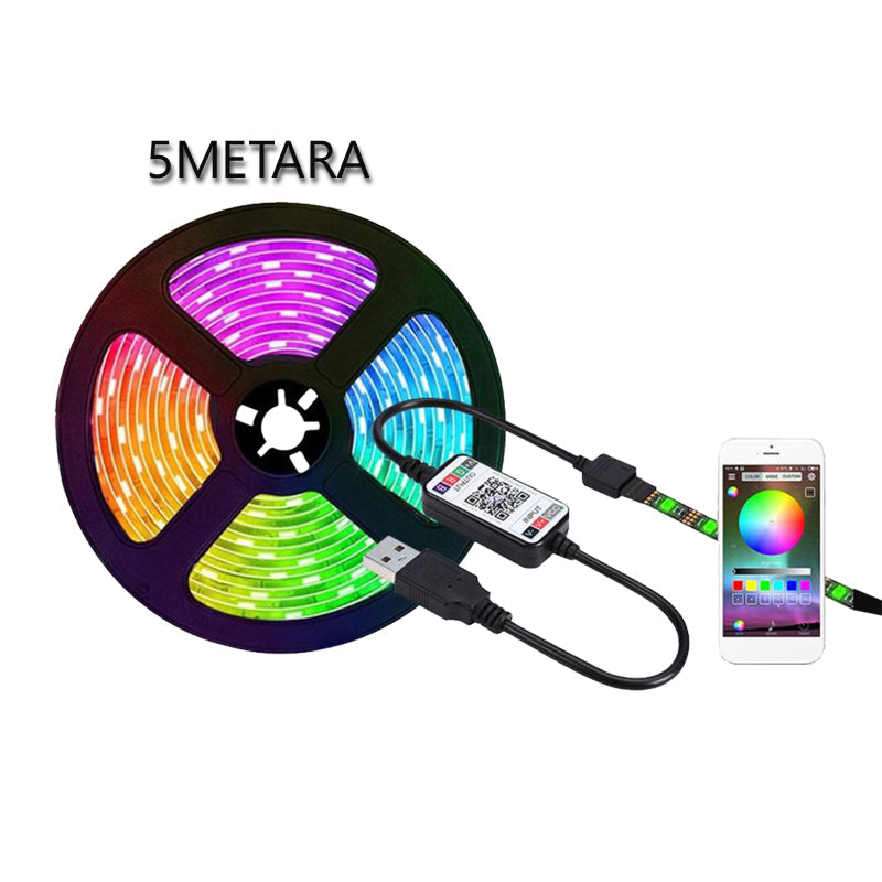 VODOTESNI LED TRAK 5M Z MOBILNIM UPRAVLJANJEM PREKO BLUETOOTH
