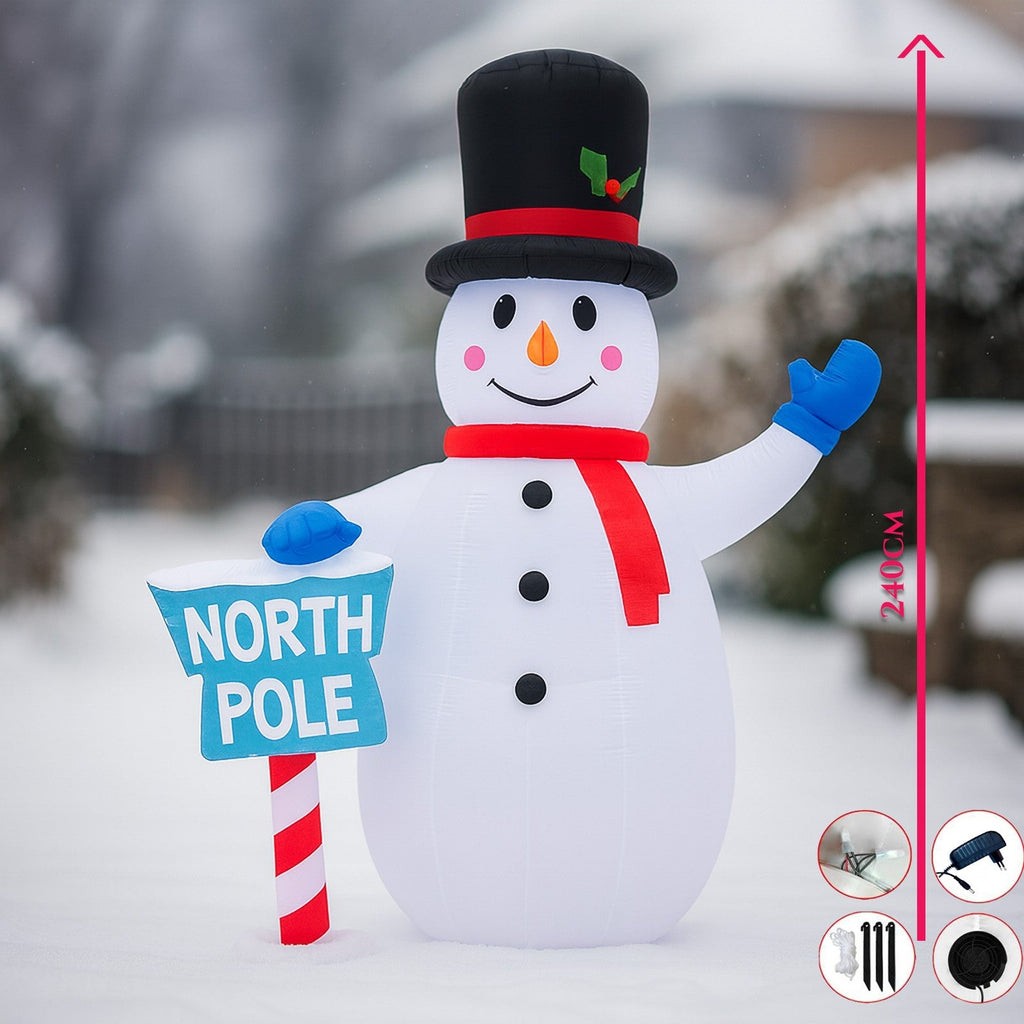 Velik napihljiv snežak - 240 cm