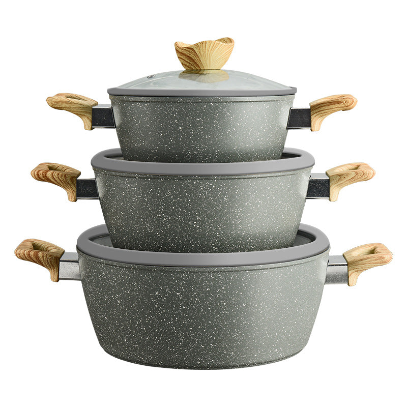 Premium set kamnite posode - komplet 7 delov