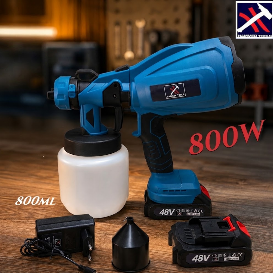 HAMMER TOOLS - razpršilec barve 48V, 800W + 800 ml
