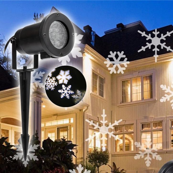 Laserski projektor za okraševanje z motivom SNEG