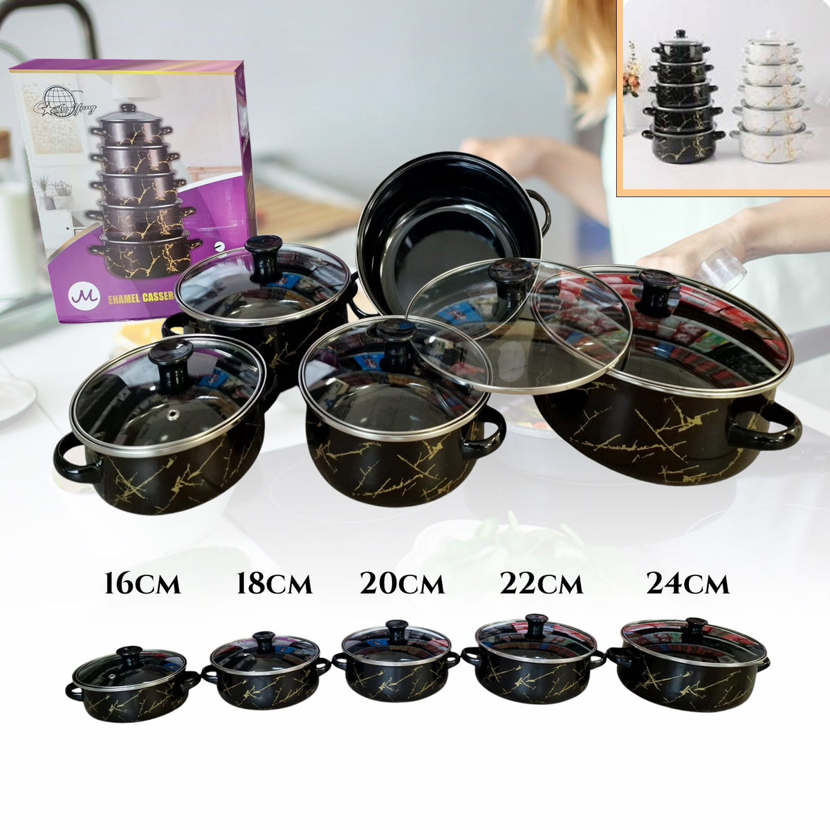 SODOBNI 5-DELNI SET POSOD