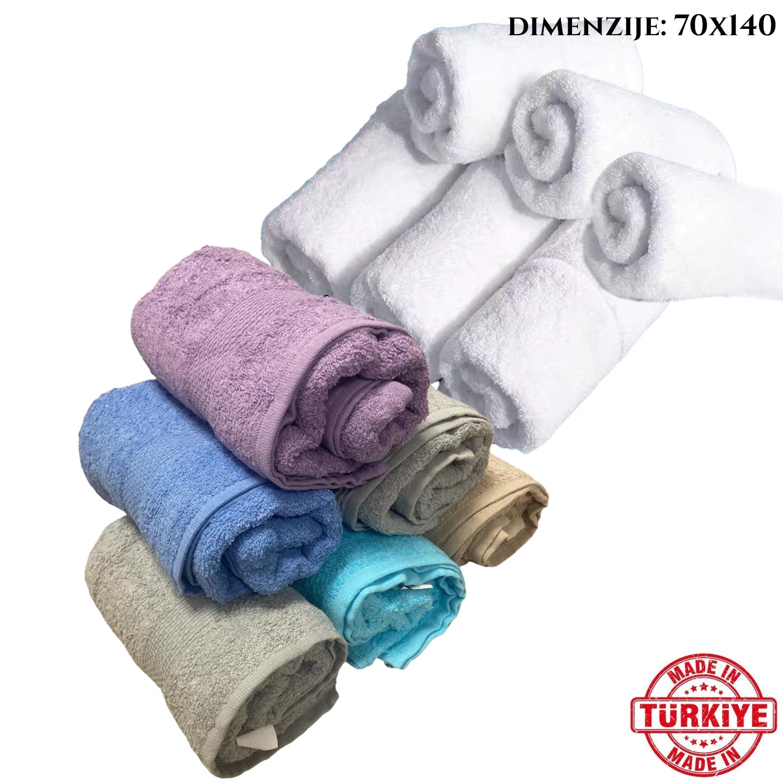 TURŠKE BRISAČE 70X140 6 KOSOV