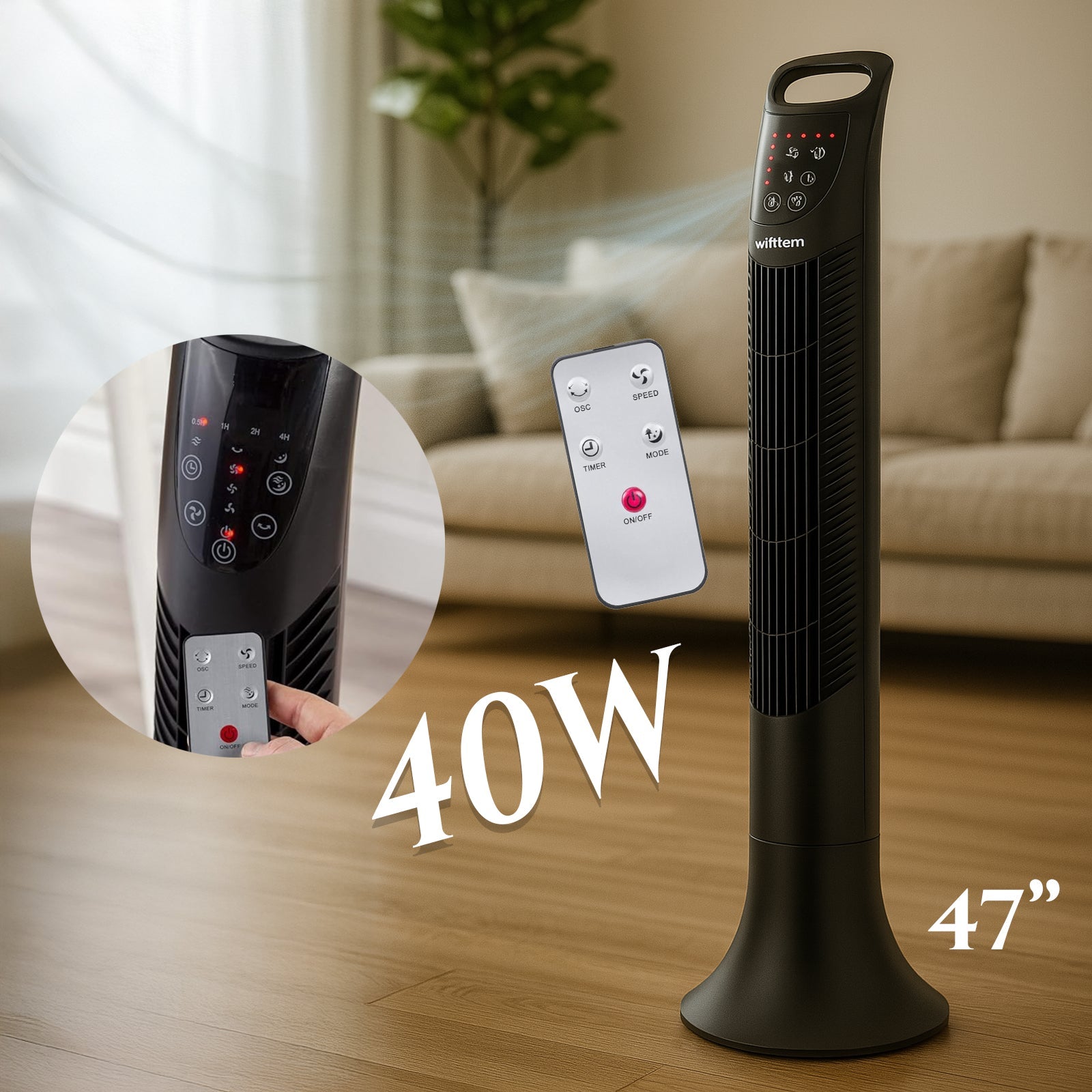 PALETI VENTILATOR 40 W Z DALJINSKIM UPRAVLJALNIKOM