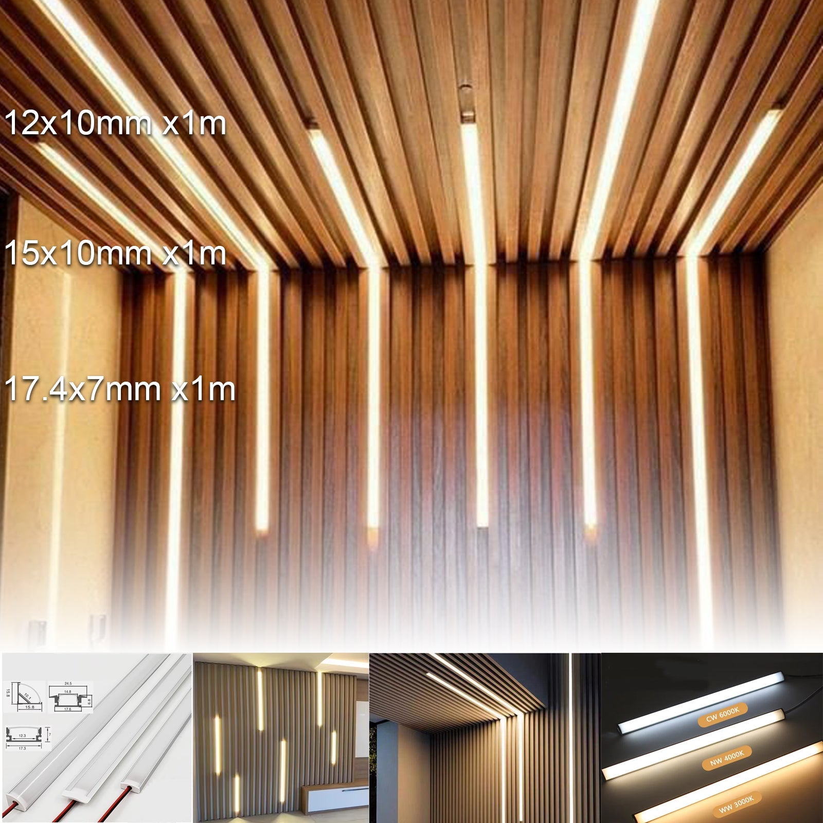 LED dekorativna osvetlitev za stensko ploščo