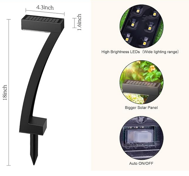 LED solarne vrtne svetilke 6 kosov N251