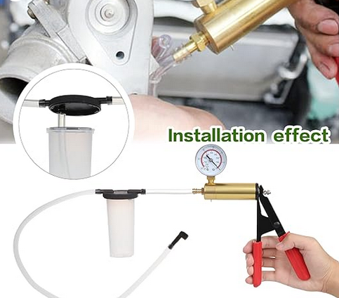 Komplet za odzračevanje zavor z vakuumsko črpalko