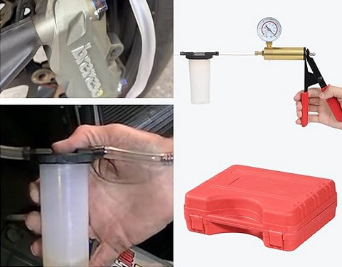 Komplet za odzračevanje zavor z vakuumsko črpalko