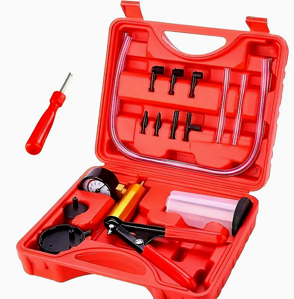 Komplet za odzračevanje zavor z vakuumsko črpalko