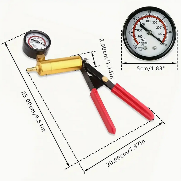Komplet za odzračevanje zavor z vakuumsko črpalko