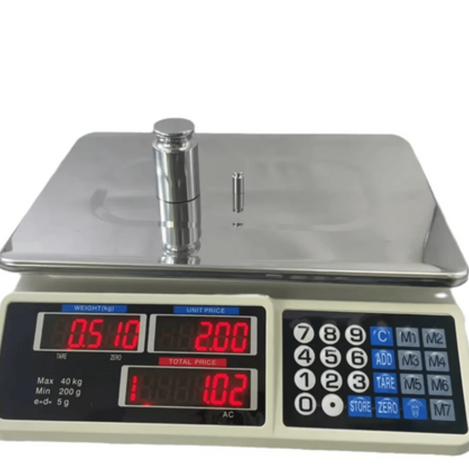 Digitalna trgovska tehtnica - 40 kg
