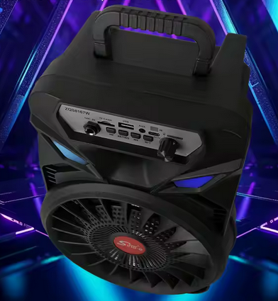 SUPER BASS ZVOČNIK 8 INČ Z BREZŽIČNIM MIKROFONOM IN DALJINCEM 3000mah-ZQS8167w