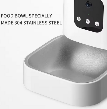 PAMETNI WIFI KRMILNIK 6L ZA HIŠNE LJUBLJENČKE S KAMERO, MIKROFONOM IN APLIKACIJO ZA NADZOR