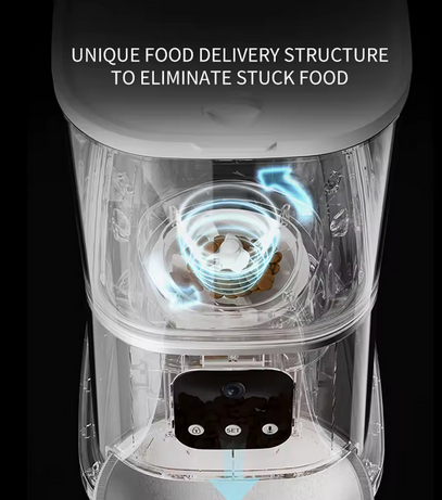 PAMETNI WIFI KRMILNIK 6L ZA HIŠNE LJUBLJENČKE S KAMERO, MIKROFONOM IN APLIKACIJO ZA NADZOR