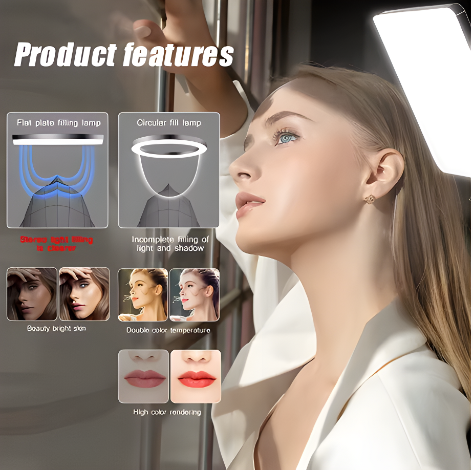 Profesionalna LED luč s stojalom – 6500K, 180 cm