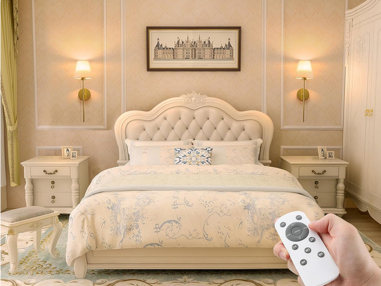 Luxe stenska svetilka z daljinskim upravljalnikom