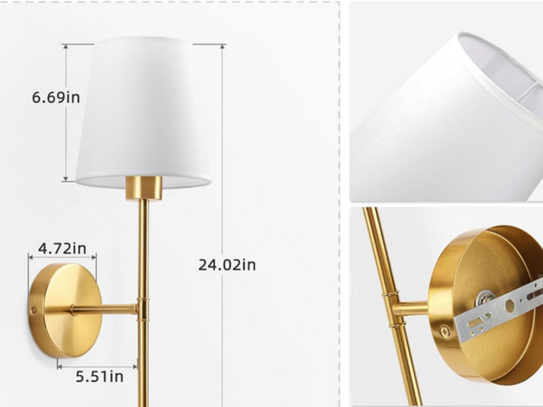 Luxe stenska svetilka z daljinskim upravljalnikom