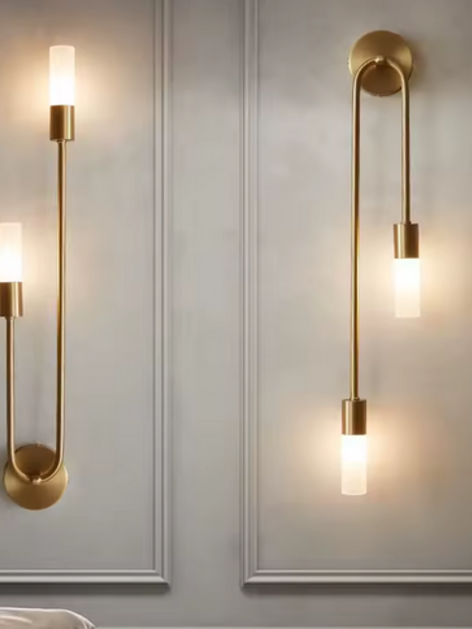 Stenska svetilka Modern Duo - zlata