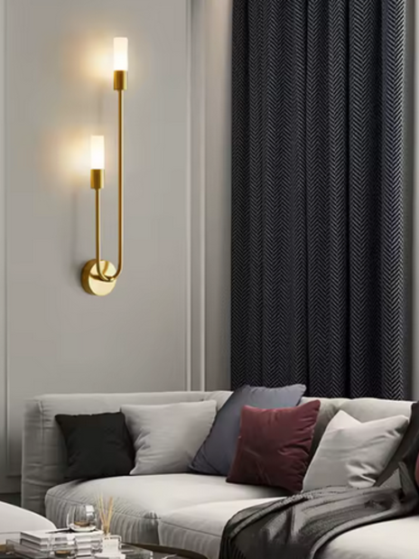 Stenska svetilka Modern Duo - zlata