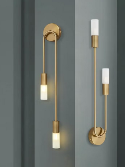 Stenska svetilka Modern Duo - zlata