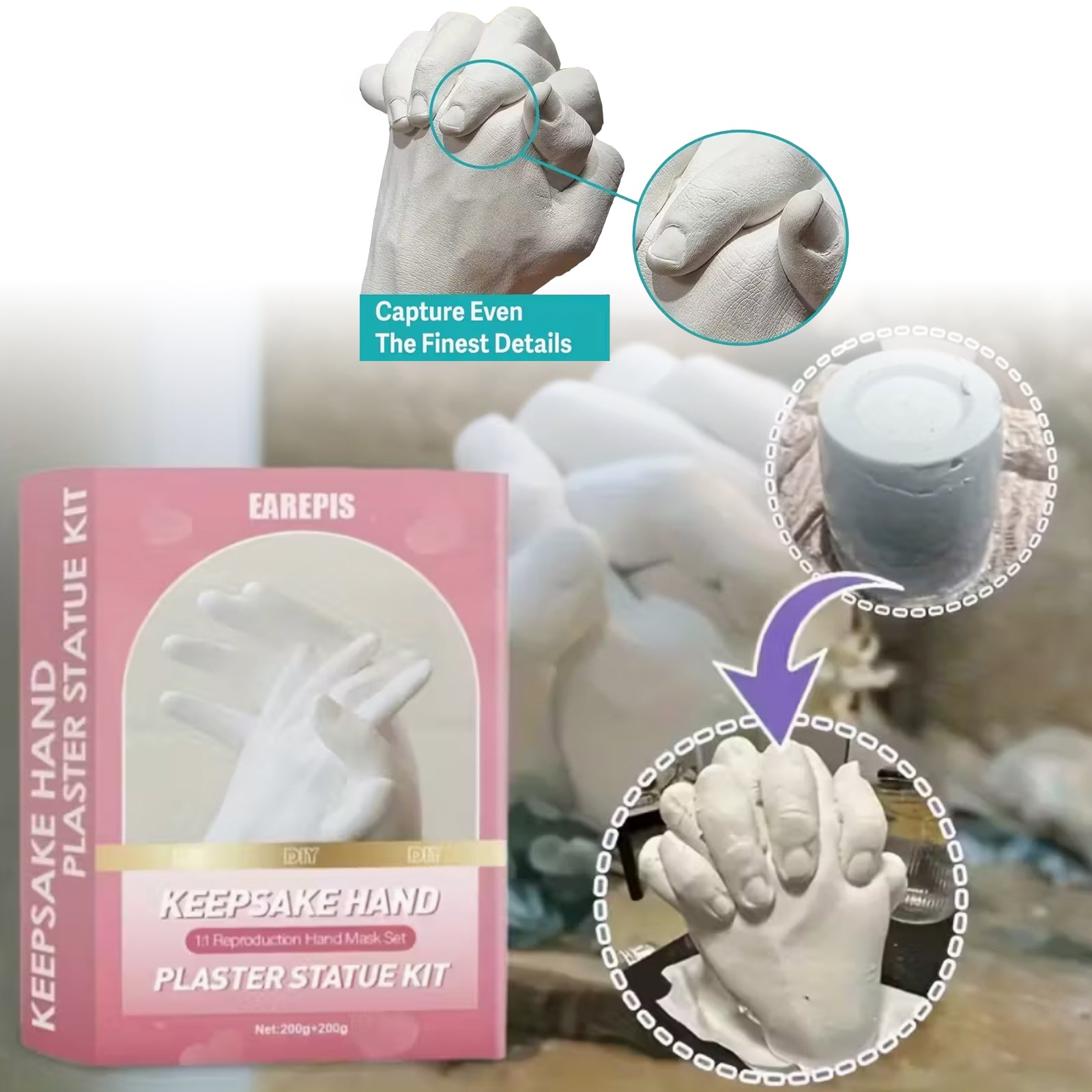 Komplet za izdelavo mavčne skulpture