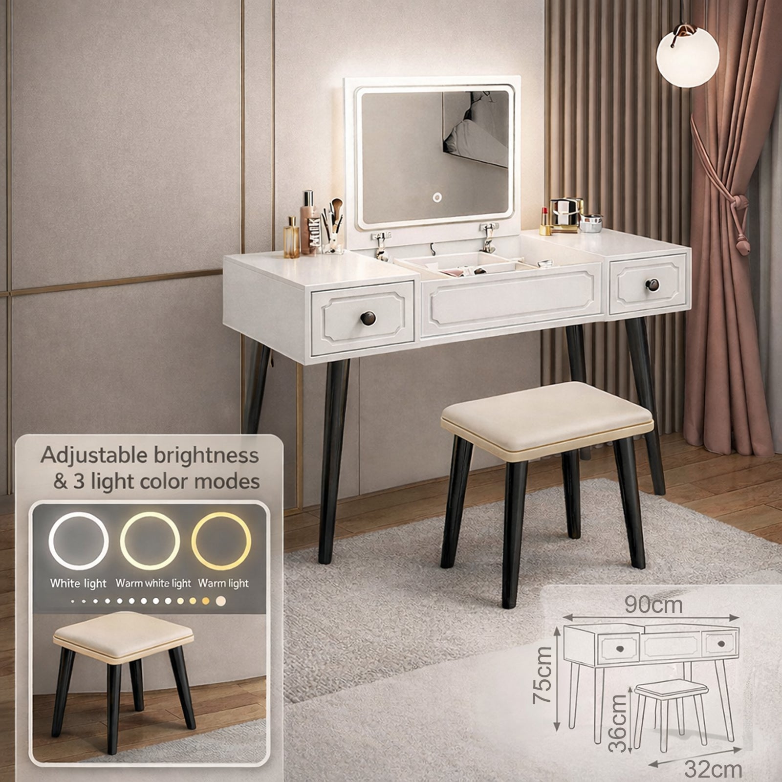 Mizica za ličenje z LED osvetlitvijo