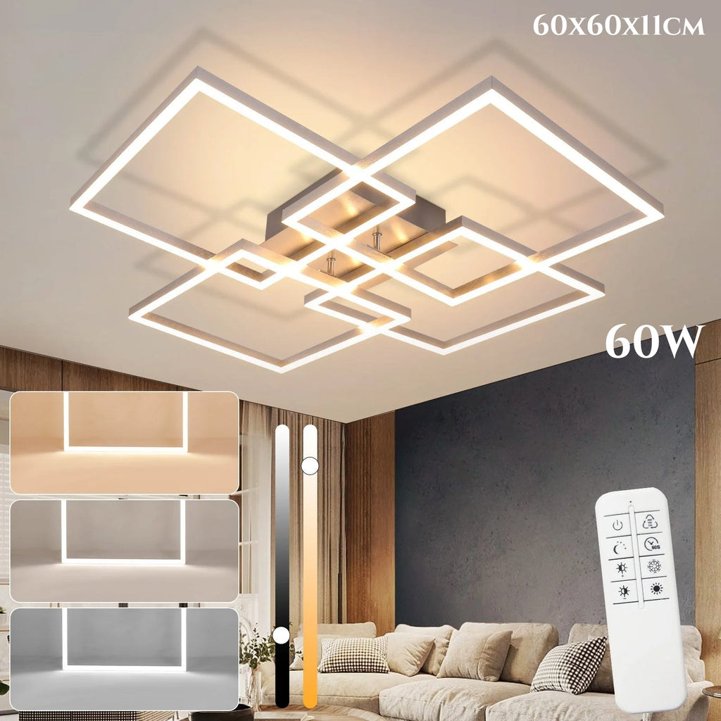 Moderen LED stropni panel - 60W (60×60 cm)
