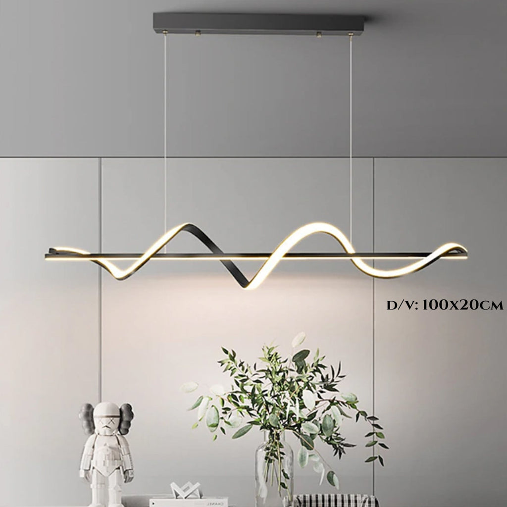 Wave LED viseča svetilka