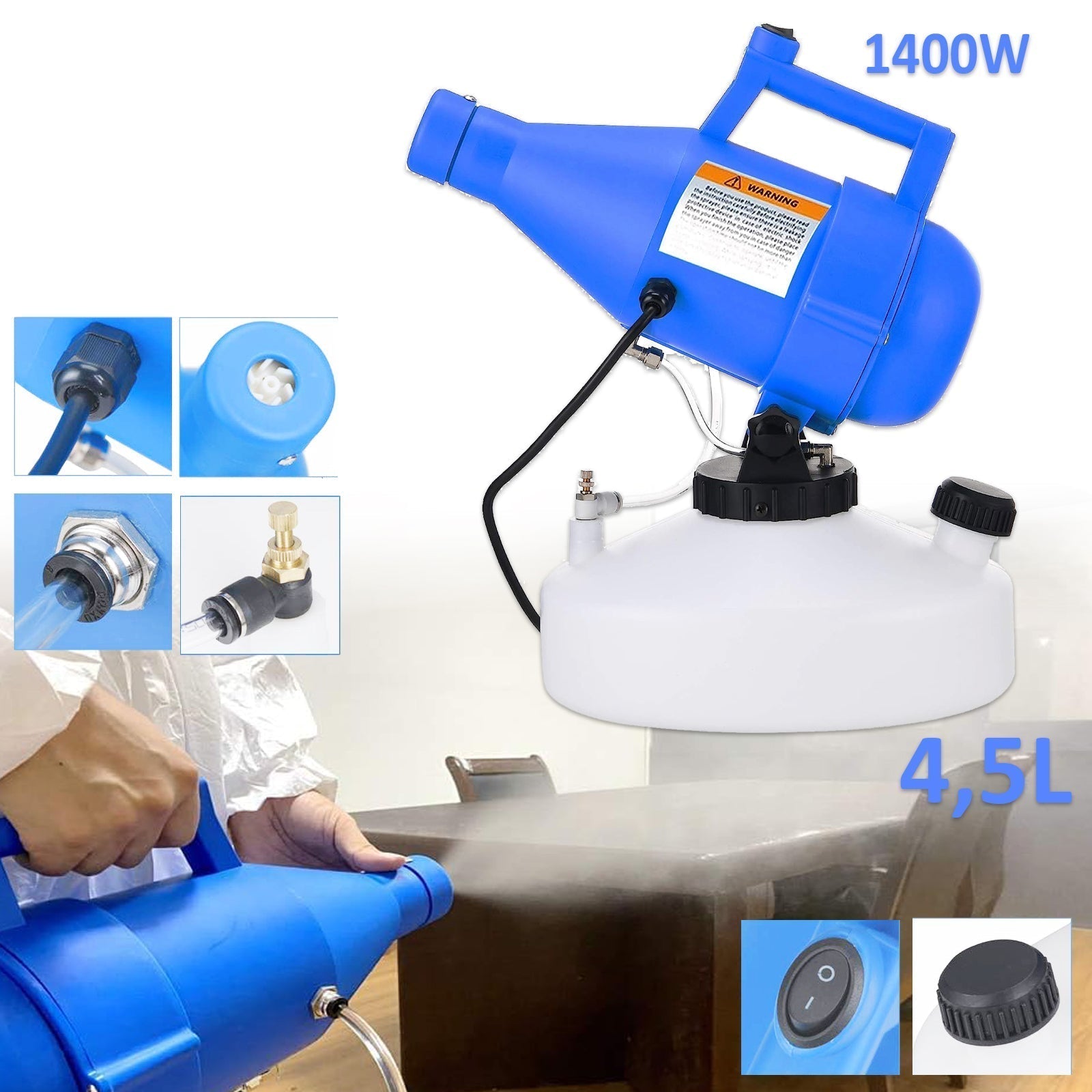 PROFI UV RAZPRŠILEC ZA DEZINFEKCIJO 1400 W/4,5 L