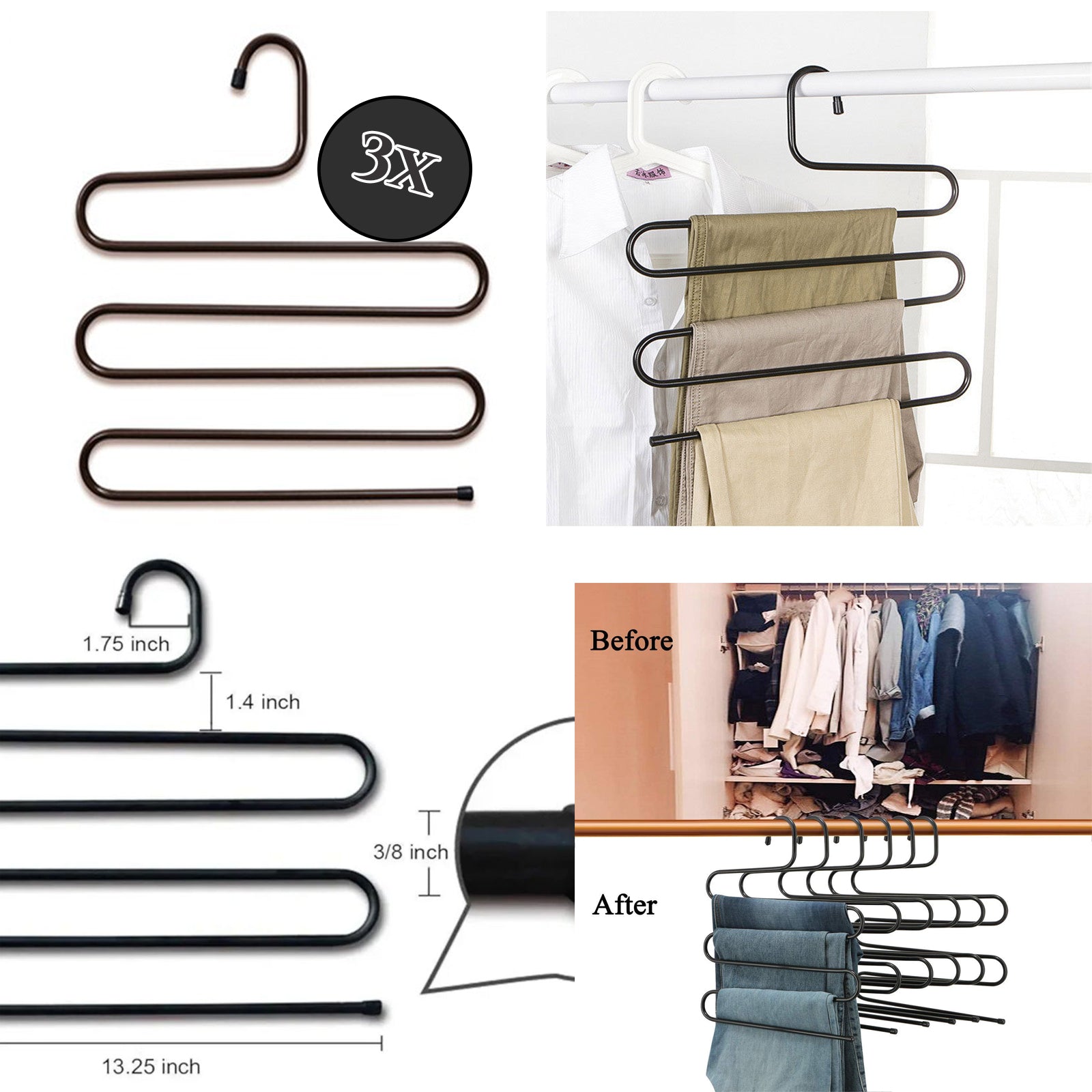 Večnamenski obešalnik 5v1 x3