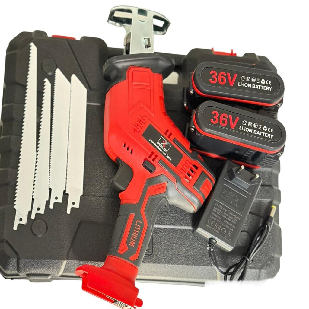 AKUMULATORSKA ŽAGA X2 Z BREZPLAČNIMI 4 KLADIVIMI ŽAGAMI ZA REZANJE