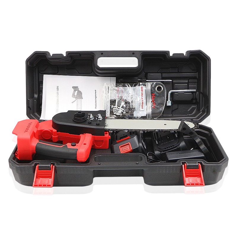 AKUMULATORSKA ŽAGA 12 PALCEV Z 2 BATERIJAMA 36V KLADIVO