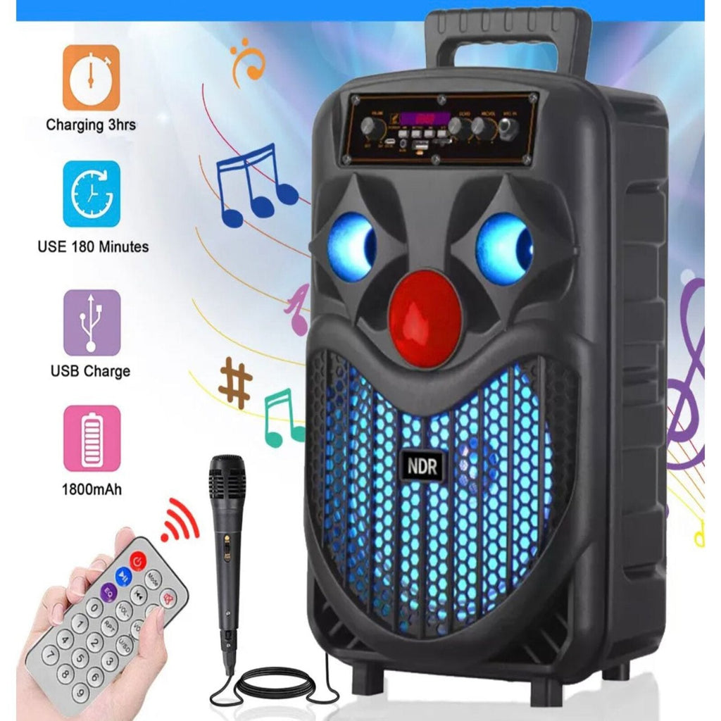 JOKER 8-PALČNI ZVOČNIK Z MIKROFONOM IN DALJINSKIM UPRAVLJALNIKOM