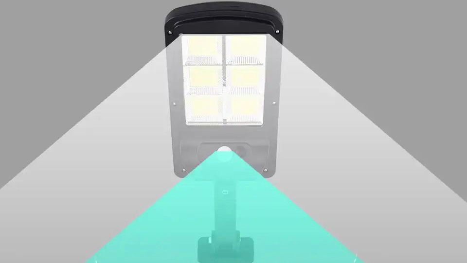 SONČNI REFLEKTOR S SENZORJEM S 120 LED LUČKAMI Z DRŽALOM IN DALJINSKIM UPRAVLJALNIKOM