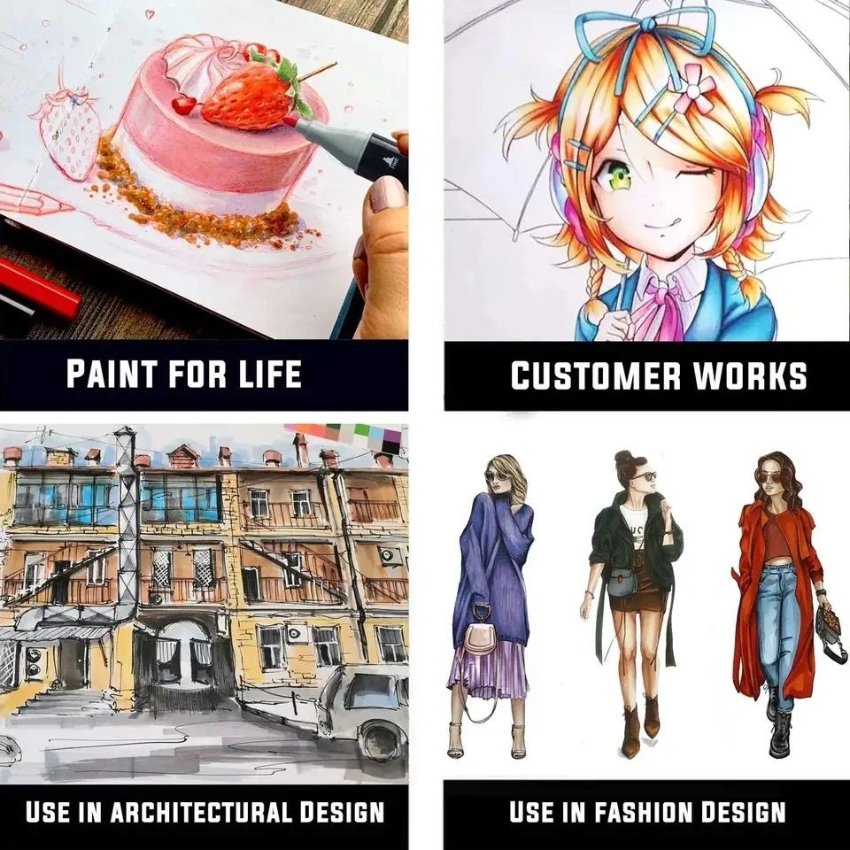 DVOSTRANSKI MARKERJI V VREČKI 48 KOSOV/80 KOSOV/120 KOSOV