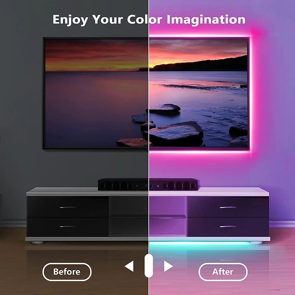 Vizualno zanimiv LED trak za TV - 3m