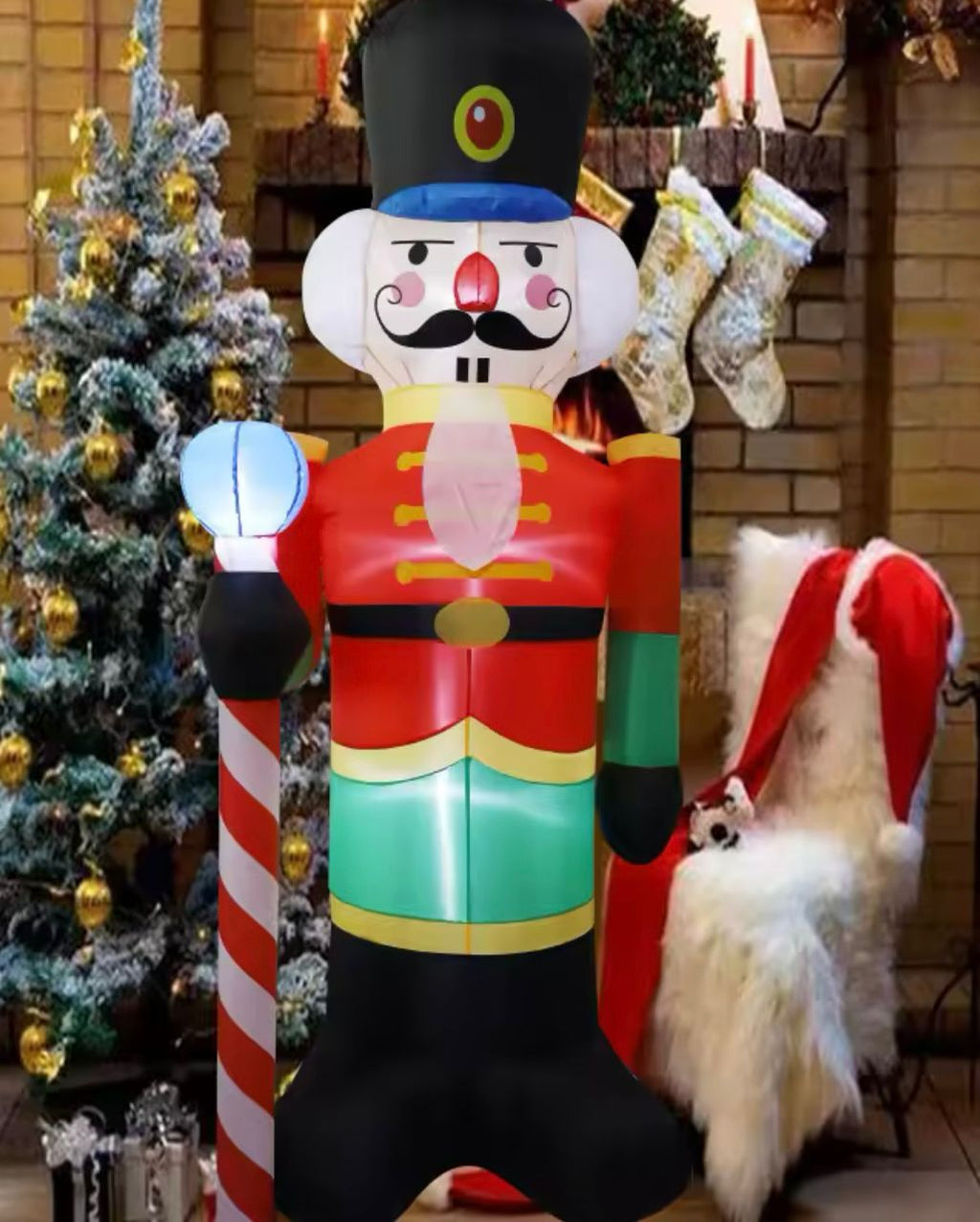 NAPIHLJIVI OREŠČEK 1,8 M Z LED LUČKO